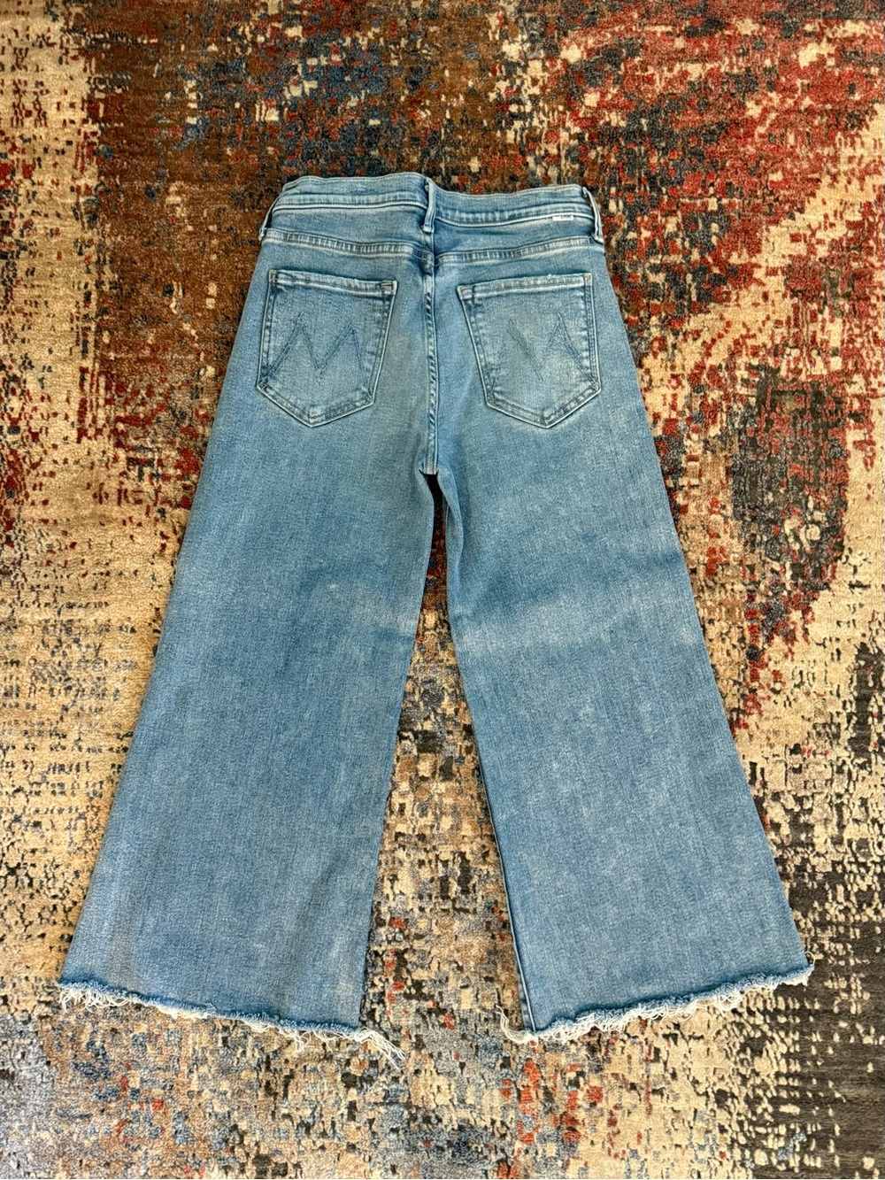 MOTHER Twister Skimp Wide Leg Crop - Picture 2 of 10